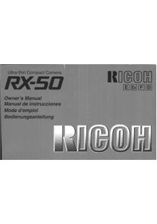 Ricoh RX 50 manual. Camera Instructions.